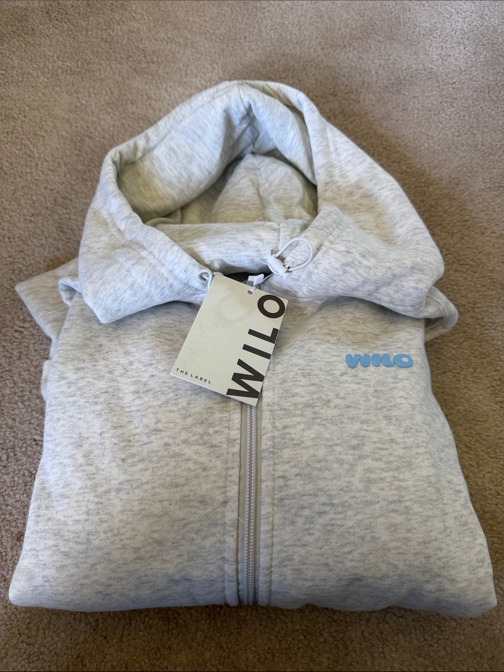 WILO Wellness Club Crop Zip Hoodie
